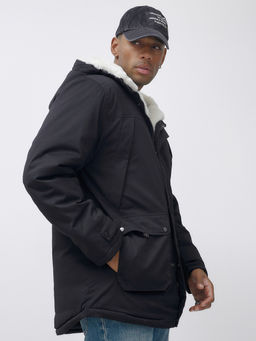 Парка мужская зимняя удлиненная с мехом хаки цвета 8753Ch - Mtforce фото 6