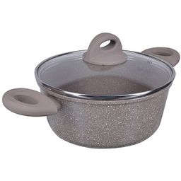 25085 Кастрюля алюм. 3,3л 22см с.кр МРАМОР/КРОШКА MB (х6)