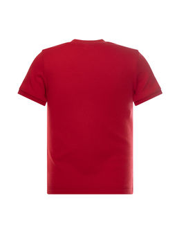 Футболка поло детская красная премиум