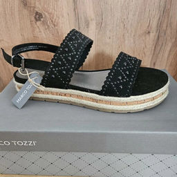 Marco Tozzi БОСОНОЖКИ на декоративной подошве, черн37