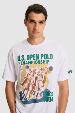 Erkek Comfort Fit Bisiklet Yaka Beyaz Ti__rt - U.s. polo assn фото 2