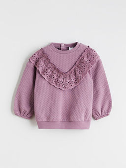 Bisiklet Yaka K?z Bebek Sweatshirt ve Tayt