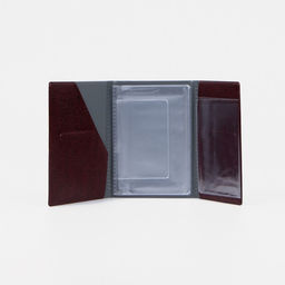 Обложка для паспорта и автодокументов, цвет бордовый - Simaland фото 3
