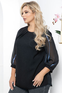 Блуза Эрлия (блэк) Б5609 - Lt collection фото 4