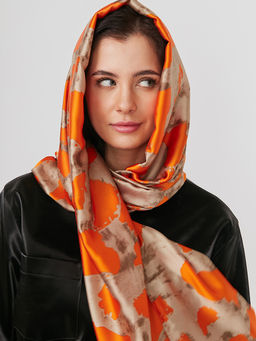 Большой, мягкий, тонкий и очень нежный двусторонний палантин