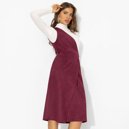 Сарафан замшевый, Селфи-мания (бордо) - Charutti фото 6