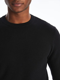 Bisiklet Yaka Erkek Triko Kazak