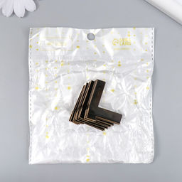 Цена за 2 шт. Уголок (накладка) для шкатулок металл набор 10 шт 3х3х3 см