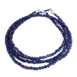 Бусы Шпинель Ночная синева d-3мм 43см с алмазной огранкой