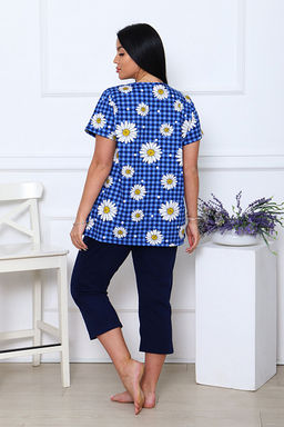 Костюм с бриджами, синий клетка (891-3) - Плиона фото 8