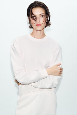 SUDADERA EFECTO LAVADO / Rosa pastel - Zara фото 2