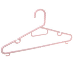 Цена за 5 шт. Плечики для одежды 2шт "ЭКЛАТТИ", цвет лиловый, 37*17см (Лейбл Селфи)