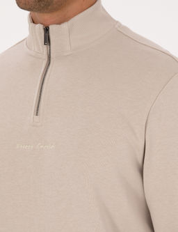 Bej Regular Fit Sweatshirt - Pierre cardin фото 7