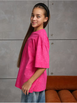 Футболка "Винтаж" Розовый Девочка