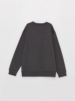 Bisiklet Yaka Basic Uzun Kollu Erkek ?ocuk Sweatshirt - Waikiki фото 3