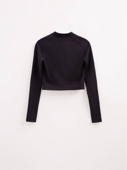 CONTE Укороченный спортивный джемпер на молнии LJ 2773 black - Conte elegant фото 4