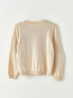 Bisiklet Yaka Uzun Kollu Nak?? Detayl? K?z Bebek Triko H?rka - Waikiki фото 3