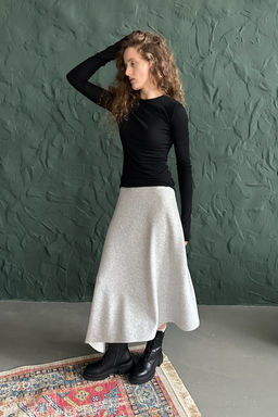 Юбка женская ASY106/01/Серый меланж