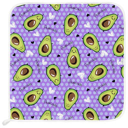 Салфетка хозяйственная 50х50см Авокадо, вид 2/2, вафельное полотно, декоративная окантовка, хлопок 100%, плотность 165г/м2, без упаковки, Домашняя мода (Россия)  фото 2