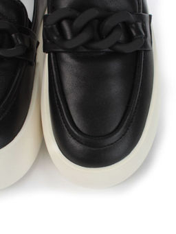 03-DJ35-2 BLACK Полуботинки женские (натуральная кожа)