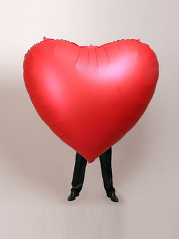 Воздушный шар фольгированный 68 Сердце красное - Страна карнавалия фото 3