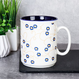 Кружка 320 мл Цветы Незабудка/ Z6542 /уп 12/72/ - Галеонтрейд фото 3