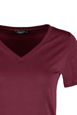 TRENDYOLMILLA Beyaz %100 Pamuk Basic V Yaka Orme T-Shirt TWOSS23TS00001  фото 16