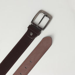 Ремень мужской, 121×3.6 см, гладкий, винт, пряжка металл, коричневый