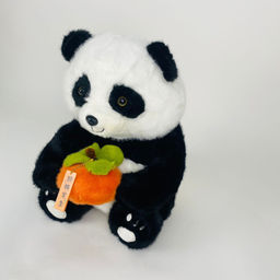 Мягкая игрушка Панда с персиком 33 см