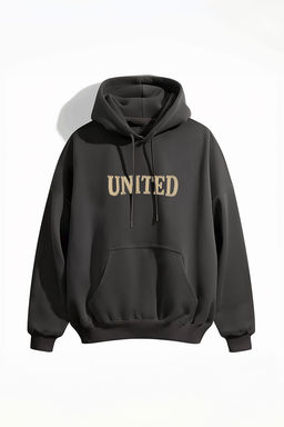 TRENDYOL MAN Buyuk Beden Antrasit Oversize/Genis Kesim Ici Polar/S?cak Tutan Nak?sl? Sweatshirt TMNAW25AO00057