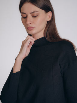 Женская кофта чёрного цвета (арт. 5222TCC) - Indefini фото 3