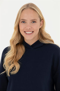 Женский темно-синий свитшот Неожиданная скидка в корзине - U.s. polo assn фото 2