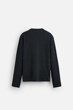 T-SHIRT IN CHECK TEXTURE - Zara фото 9