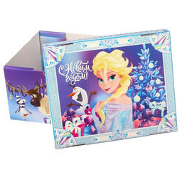 Коробка складная, с крышкой, 31 х 25,5 х 16 см С Новым годом, Холодное сердце - Disney фото 4