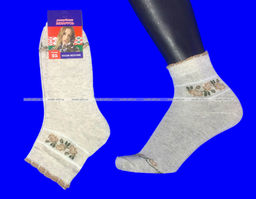 Цена за 10 пар. Беларусь носки женские лен гладкие Роза арт. Ж-105 (Ж-110)