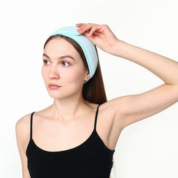 Повязка на голову LoveLife, 8.5×60 см, бирюзовая