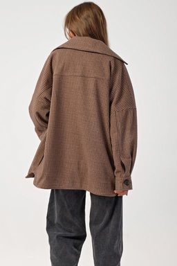 Пальто-рубашка укороченное - Fly фото 4