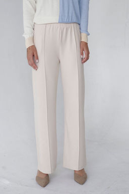 10434 Брюки базовые айвори - Martichelli фото 4