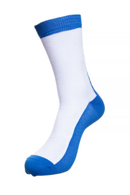 Носки длинные Белый/Синий