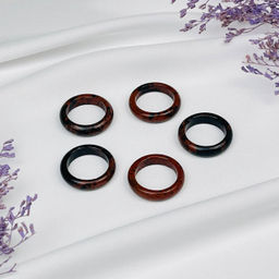 Кольцо цельное из Обсидиана - Радуга самоцветов фото 2