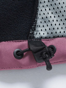 Ветровка женская софтшелл виндстоппер с капюшоном спортивная малинового цвета 9616_1M