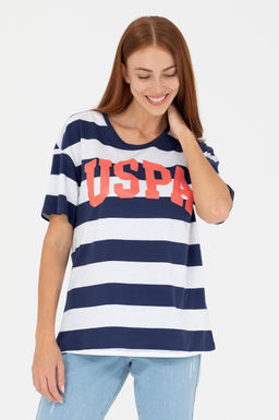 U. S. Polo Assn Женская темно-синяя футболка с круглым вырезом - U.s. polo assn фото 3