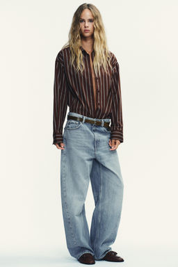 TRF BAGGY BALLOON MID-WAIST JEANS - Zara фото 9