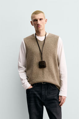 ORIGINS FLECKED KNIT VEST - Zara фото 10