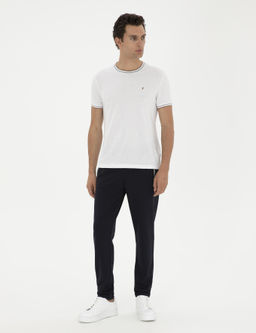 Темно-синие спортивные штаны узкого кроя - Cacharel фото 3