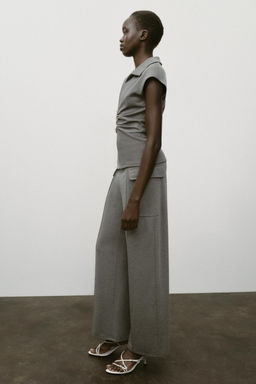 PIQU_ TROUSERS WITH POCKETS - Zara фото 3