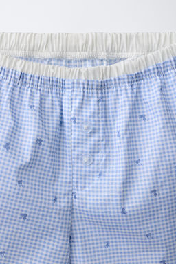 6-14 A?OS PIJAMA COMBINADO CUADRO VICHY / Azul - Zara фото 7