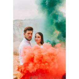 Цветной дым красный, заряд 1,75 дюйма, МАКСИ, очень высокая интенсивность, 30 сек, 11,5 см - Simaland фото 3