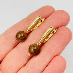 Серьги с Турмалином "Дравит"