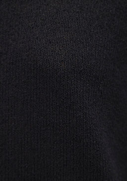 Dokulu Siyah Basic Tisort - Mavi фото 6